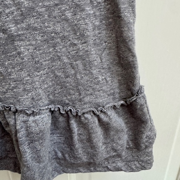 NWOT Cat & Jack 3T Girls Gray Tank Top Blouse with Peplum Detail - Picture 3 of 5